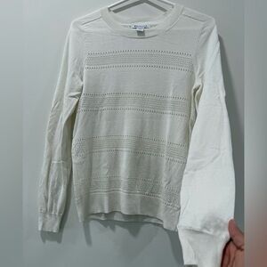 Athleta Women's Cream Crewneck Sweater